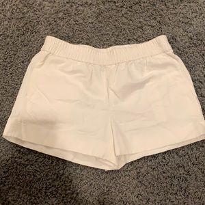 White JCrew shorts. Pockets. Size 0. great for spring break!